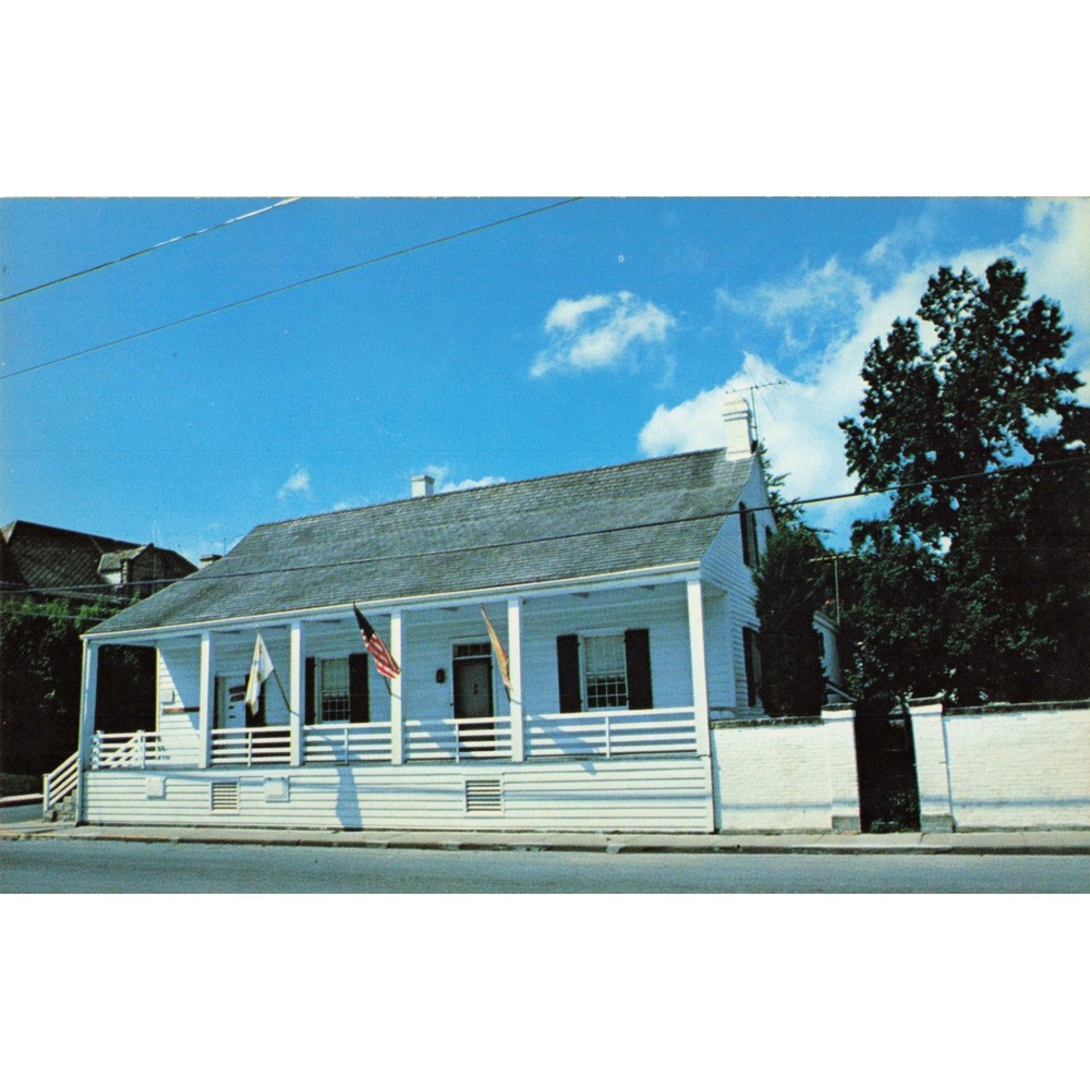 Vtg Guibourd-Valle House Postcard Sainte Genevieve Missouri French Colonial